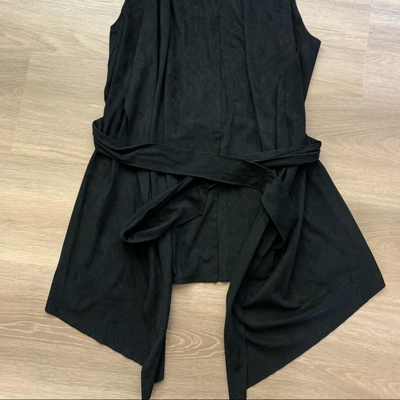 Zara long vest with tie - Picture 2 of 5